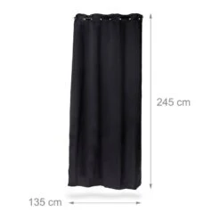 6x Rideaux Noirs Obscurant 245x135 Cm -BRILLIANT Soldes Magasin 04f5cd2e3ee941e2a6896f7cc781dcd9