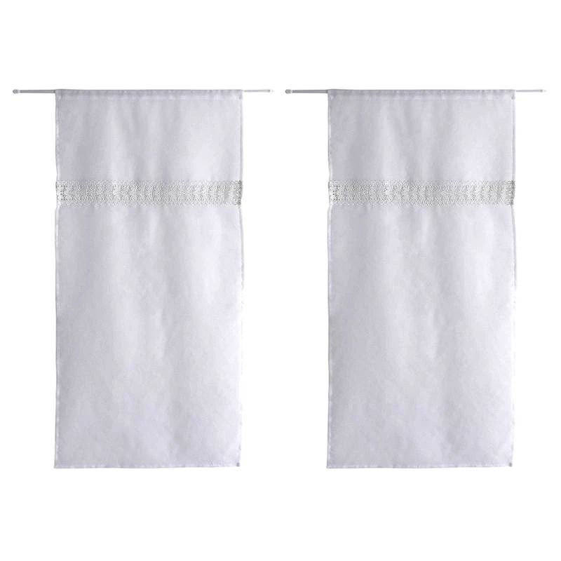 DODO Paire De Vitrages Doits Et Galon Macramé 1 DODO Paire De Vitrages Doits Et Galon Macramé