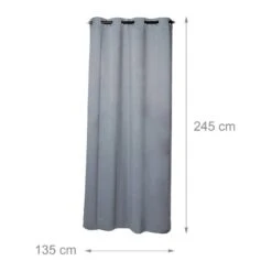 Rideaux Occultants Gris En Lot De 4 -BRILLIANT Soldes Magasin 0ec8d69d68e84240acfa971dc83f3644 1