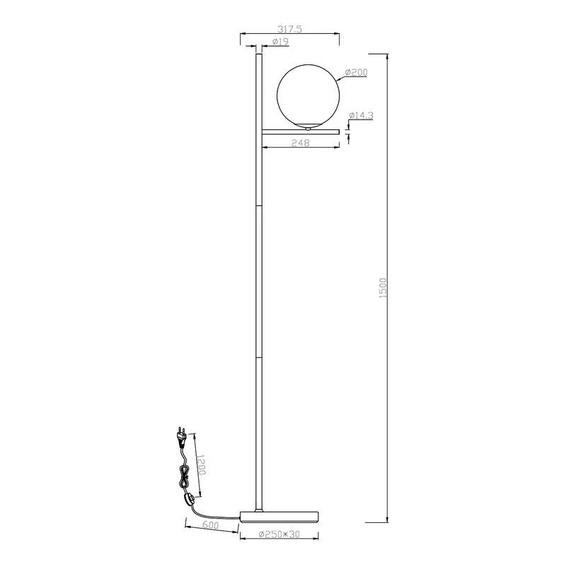 Trio Lampadaire Pure II 3 Trio Lampadaire Pure II – Image 3