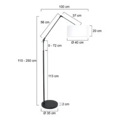 Lampadaire Liiri V 17 Lampadaire Liiri V -BRILLIANT Soldes Magasin 1000296154 211019 10592200821 SKETCH DETAILS P000000001000296154 sketch