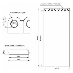 Rideau à œillets Velvet -BRILLIANT Soldes Magasin 1000319665 220124 085351000500 SKETCH DETAILS P000000001000319665 sketch