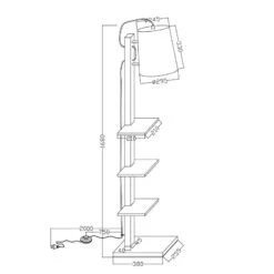 Lampadaire Cambridge -BRILLIANT Soldes Magasin 1000338391 220317 500 SKETCH DETAILS P000000001000338391 sketch
