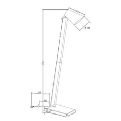 Lampadaire Cardiff -BRILLIANT Soldes Magasin 1000338776 220317 500 SKETCH DETAILS P000000001000338776 sketch