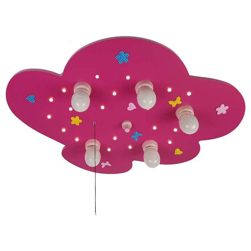Lampe Enfant Nuage Rouge II 2 Lampe Enfant Nuage Rouge II – Image 2