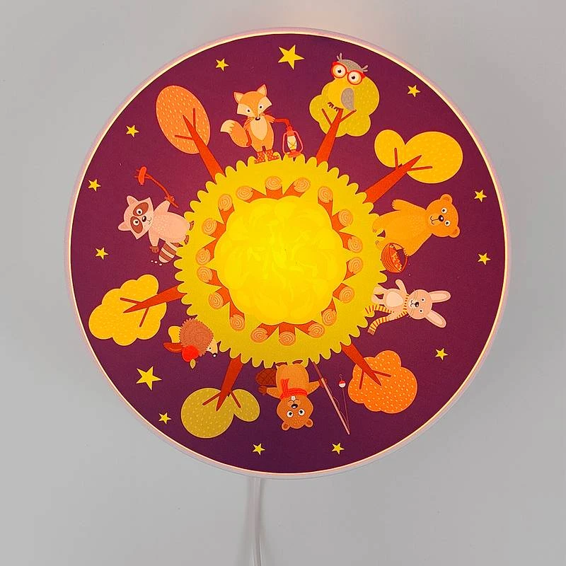 Lampe Enfant Animaux De La Forêt VI 2 Lampe Enfant Animaux De La Forêt VI – Image 2