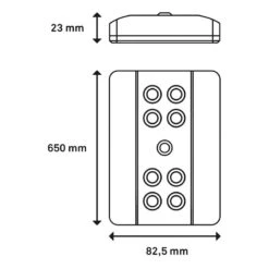 Réglette LED Otte -BRILLIANT Soldes Magasin 1000372547 230201 500 SKETCH DETAILS P000000001000372547 sketch