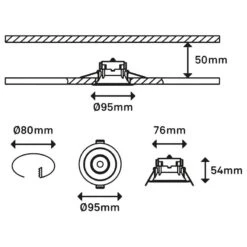 Spots Encastrables Fundu (lot De 3) -BRILLIANT Soldes Magasin 1000372570 230201 500 SKETCH DETAILS P000000001000372570 sketch