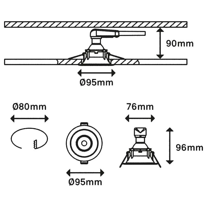 Spots Encastrables Fondo (lot De 3) 13 Spots Encastrables Fondo (lot De 3) – Image 13