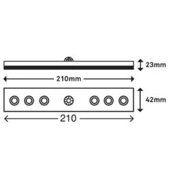Réglette LED Sesto -BRILLIANT Soldes Magasin 1000372583 230201 500 SKETCH DETAILS P000000001000372583 sketch