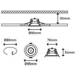 Spots Encastrables Fundu (lot De 3) -BRILLIANT Soldes Magasin 1000372608 230201 500 SKETCH DETAILS P000000001000372608 sketch
