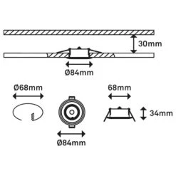 Spots Encastrables Skill Color (3) -BRILLIANT Soldes Magasin 1000372610 230201 500 SKETCH DETAILS P000000001000372610 sketch