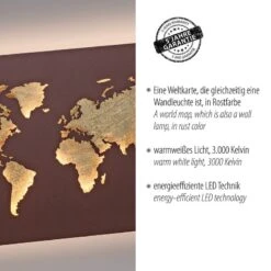 Applique Murale LED Map -BRILLIANT Soldes Magasin 1000404602 230919 040 DETAILS P000000001000404602