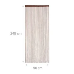 3x Rideau De Fil Marron -BRILLIANT Soldes Magasin 13d9cecfa34a4d1dbde4bc6cfe45156d 3