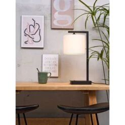Lampe De Table Boston T/B/1815/W -BRILLIANT Soldes Magasin 217a5cefaa444e90b87faf7239b87626