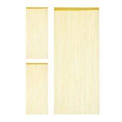 3x Rideau De Fil Doré