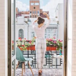 Rideau De Fil 90 X 245 Cm Argent -BRILLIANT Soldes Magasin 37fd286671794061a3faf7dea9e9c152