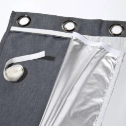 Rideau Polyester Gris Argent -BRILLIANT Soldes Magasin 47df23d3d1bc46d4a3f74cd89a0c7d26