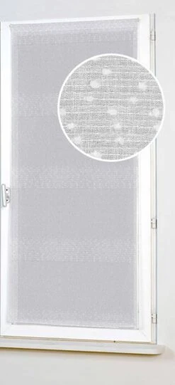 Vitrage Droit à Rayures "Plumetis"