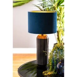 Abat-jour Velours - Vert Olive -BRILLIANT Soldes Magasin 508dac777c7e4154b535a2cbee046682