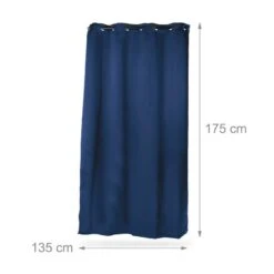 4x Rideaux Bleu Obscurant 175x135 Cm -BRILLIANT Soldes Magasin 5448cd71f8634ab7b1a2010278d8829b