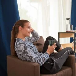 8x Rideaux Bleu Obscurant 245x135 Cm -BRILLIANT Soldes Magasin 54e04a5dddfc48dbadb09cc86c4bcb13 2