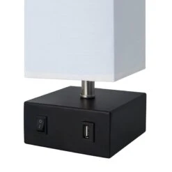 Lampe De Table De Chevet Avec Port USB -BRILLIANT Soldes Magasin 609867b5ee8441be893d0b6319eed67b