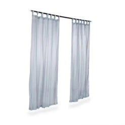 Rideaux Passants Lot De 2 Rideaux Argent
