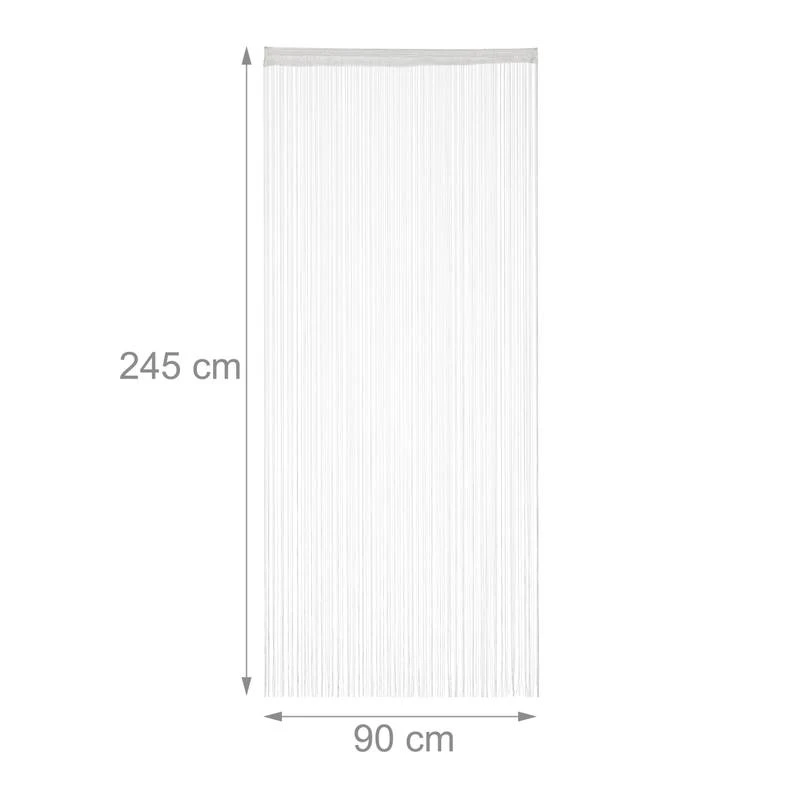 Rideau De Fils Blanc En Lot De 5 8 Rideau De Fils Blanc En Lot De 5 – Image 8