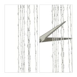 2x Rideau De Fil Blanc Brillant -BRILLIANT Soldes Magasin 65dc86acd6f84f69bf6d328f82653a99