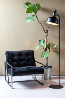 Lampadaire Ylva - Noir -BRILLIANT Soldes Magasin 697bf6530cca4f1a86f323439eb440e8