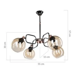 Suspension Crawley Noir / Cuivre -BRILLIANT Soldes Magasin 6dc9e6485dcd4ae995988cc4aab10082