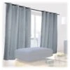 2x Rideaux Gris Obscurant 175x135 Cm