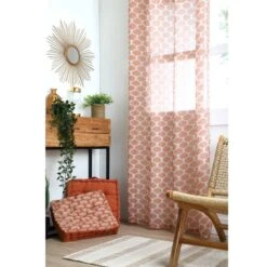 Voilage Polyester Terracotta