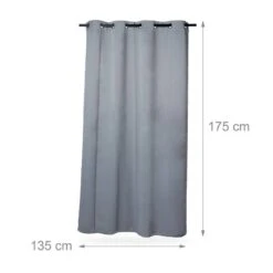 8x Rideaux Gris Obscurant 175x135 Cm -BRILLIANT Soldes Magasin 8de149e7a1004ba98c76d51c972f88cc
