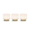 Set De 3 Lampes Dentelles 9cm