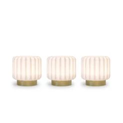 Set De 3 Lampes Dentelles 9cm