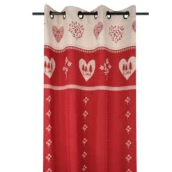 Rideau Coton Rouge