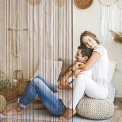 3x Rideau De Fil Marron -BRILLIANT Soldes Magasin 91ba8ad81b314d479b02fb0a109504e3 3