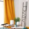 Linder Rideau Polyester Jaune Moutarde