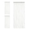 3x Rideau De Fil Blanc Brillant