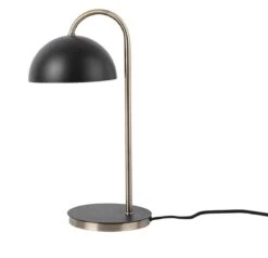 Leitmotiv Lampe à Poser Champignon En Métal Noir