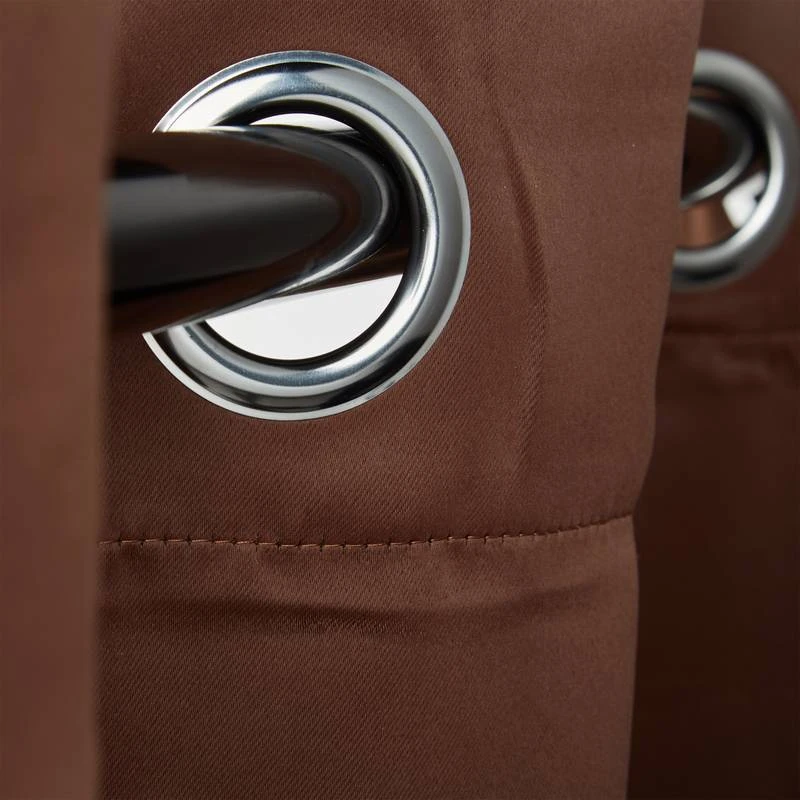 Rideaux Occultants Marron En Lot De 6 3 Rideaux Occultants Marron En Lot De 6 – Image 3