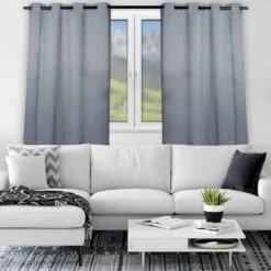 2x Rideaux Gris Obscurant 175x135 Cm -BRILLIANT Soldes Magasin b9e15f2e38ac46128a3070dd6bc86e43 1