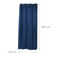 8x Rideaux Bleu Obscurant 245x135 Cm -BRILLIANT Soldes Magasin cc470196a9da443c91759a9b7cf0bca8