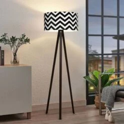 Lampadaire Newport Noir / Multicolore -BRILLIANT Soldes Magasin d0665bbbabc14ec991cef489d6c7e453