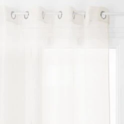 Voilage Fin Uni à Oeillets