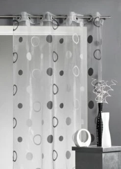Voilage Organza Gris