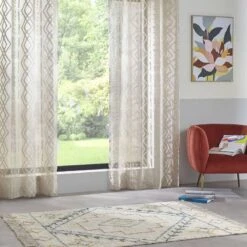 ATMOSPHERA Voilage Jacquard Sama Tamisant