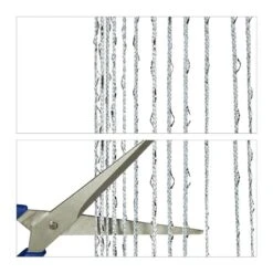 Rideaux à Franges à Paillettes Argenté -BRILLIANT Soldes Magasin e2f05e72c41f4b71b05f27e7ade3e972